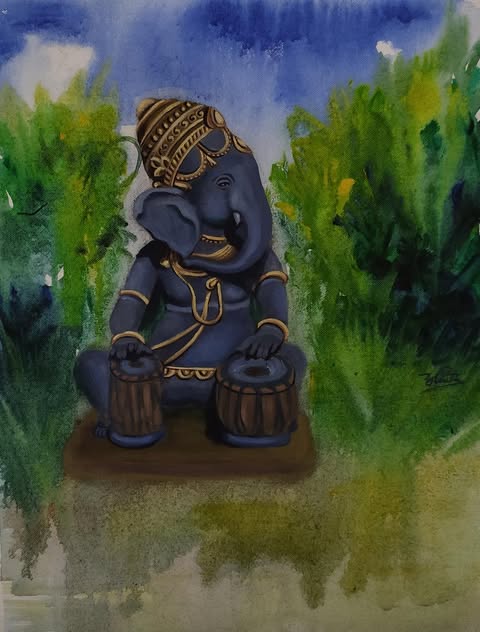 Ganesh with Drums