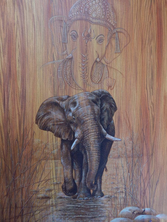 Divine Bond – Ganesh & the Elephant
